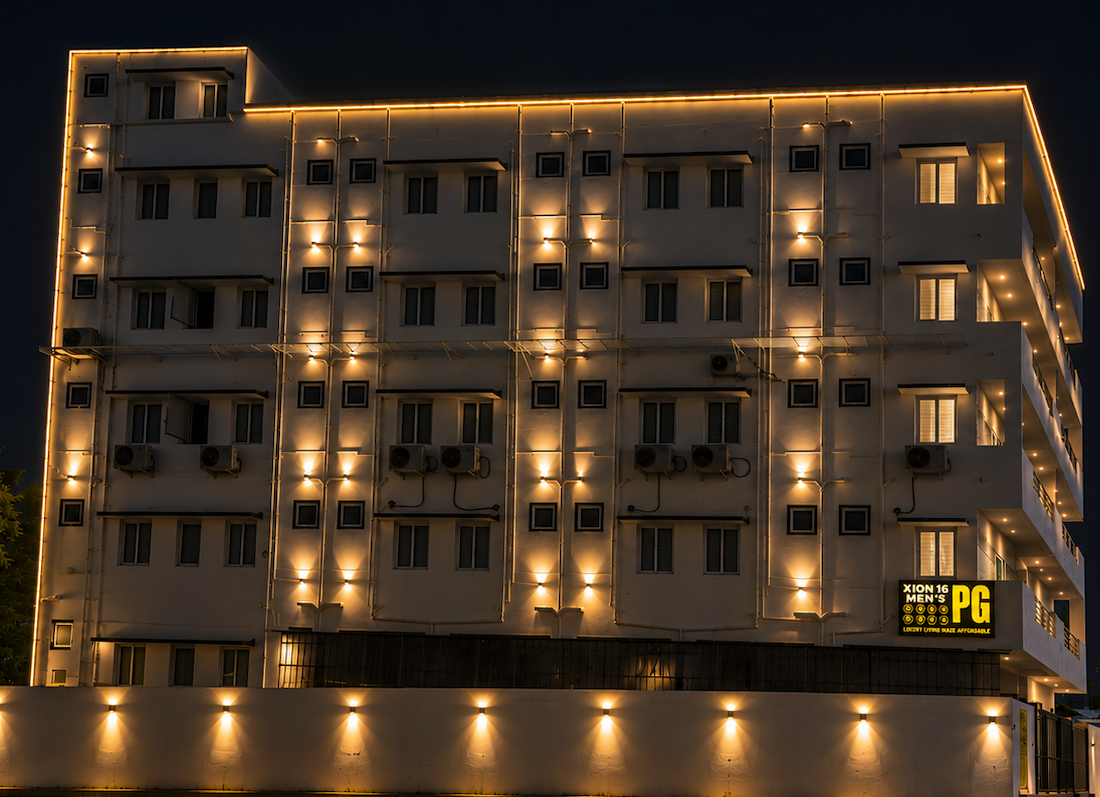 Xion 16 building exterior at Xion 16 Men’s PG, Siruseri SIPCOT